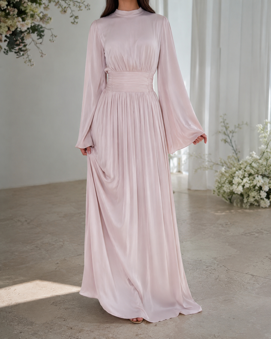 Pleated Maxi Dress